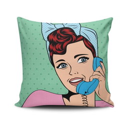 Aberto Design Funda de Cojín NKLF-386 Multicolor 43 x 43 cm